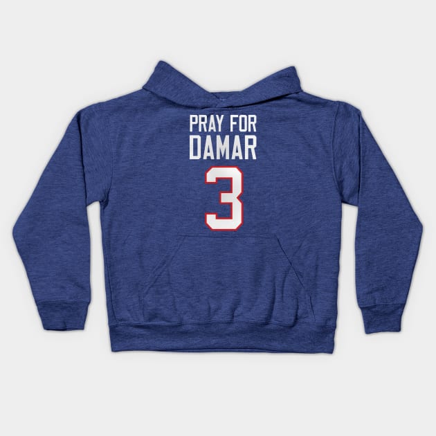 Pray for 3 damar Kids Hoodie by Mirrorfor.Art